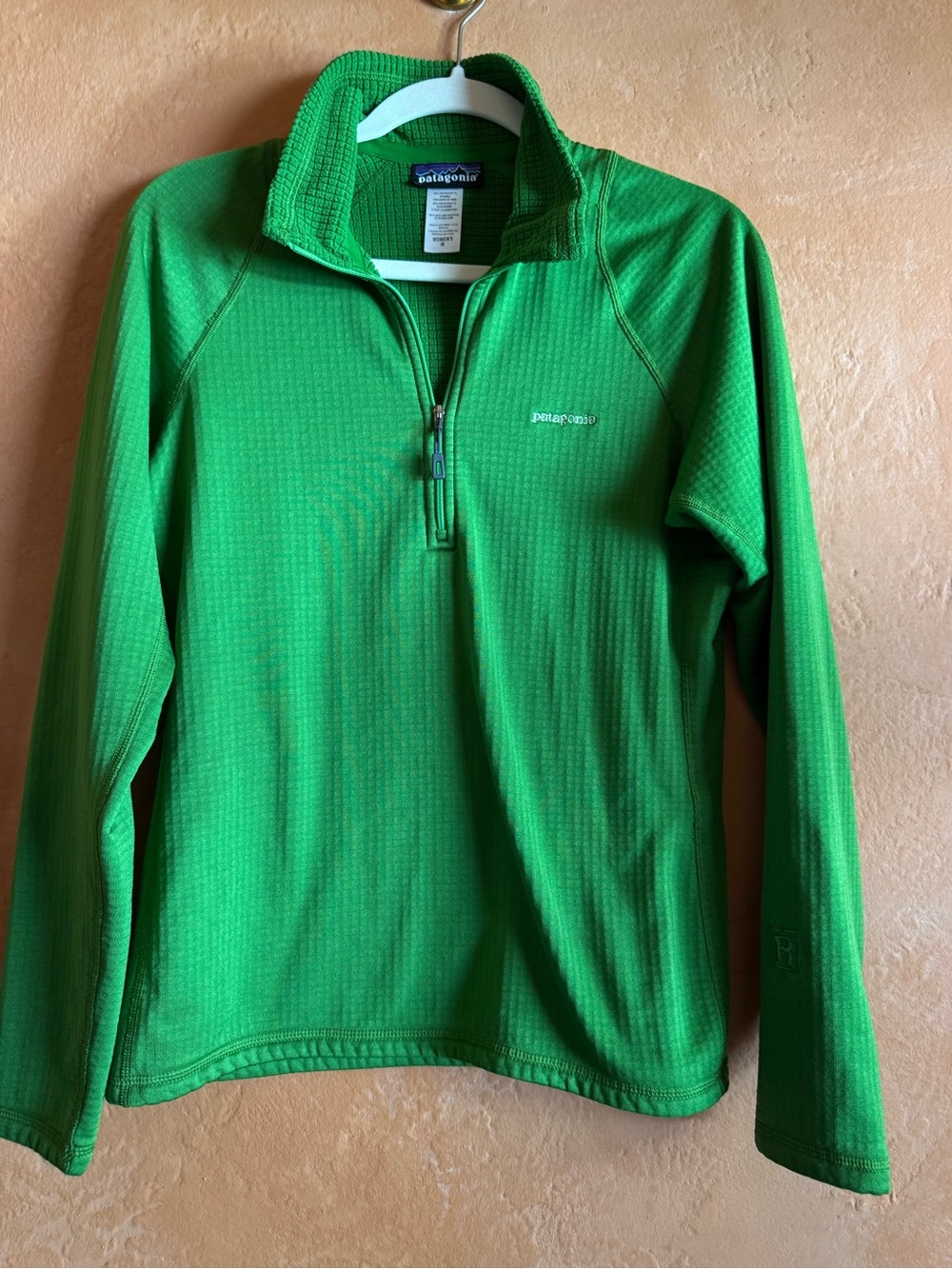 Patagonia R1 Regulator Grid Fleece Quarter Zip Pullover Green Women’s M
